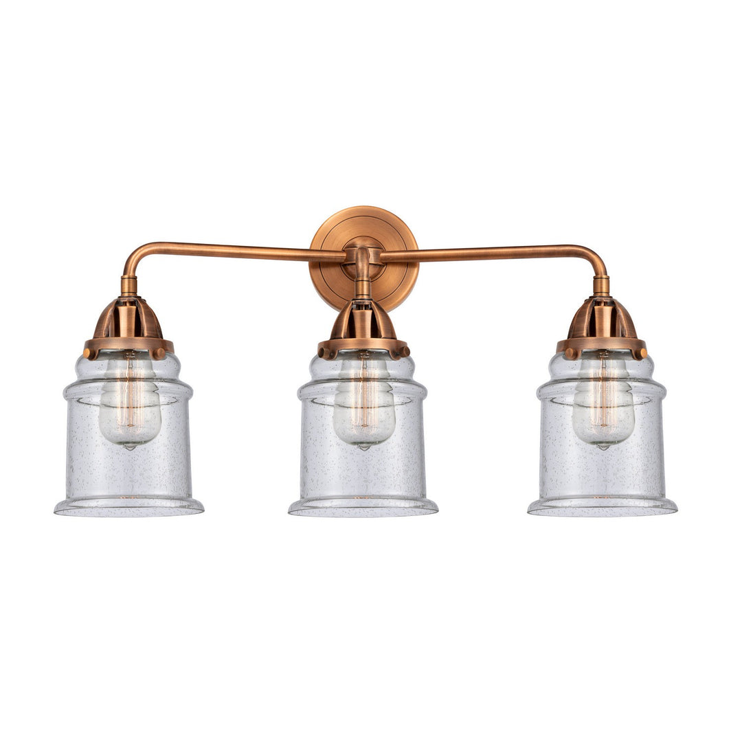 Innovations Nouveau 2 288-3W-AC-G184 Bath Vanity Light 24 in. wide - Antique Copper