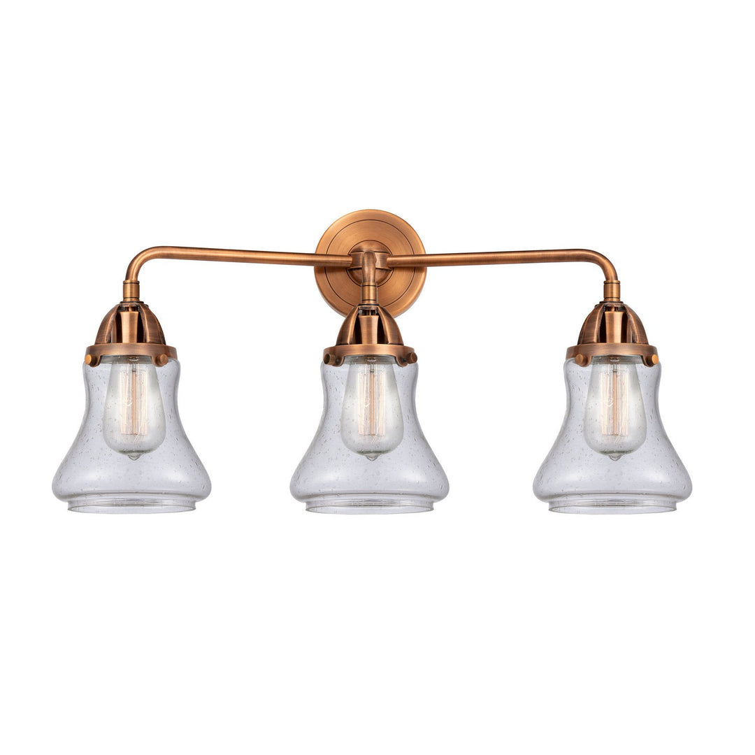 Innovations Nouveau 2 288-3W-AC-G194 Bath Vanity Light 24 in. wide - Antique Copper