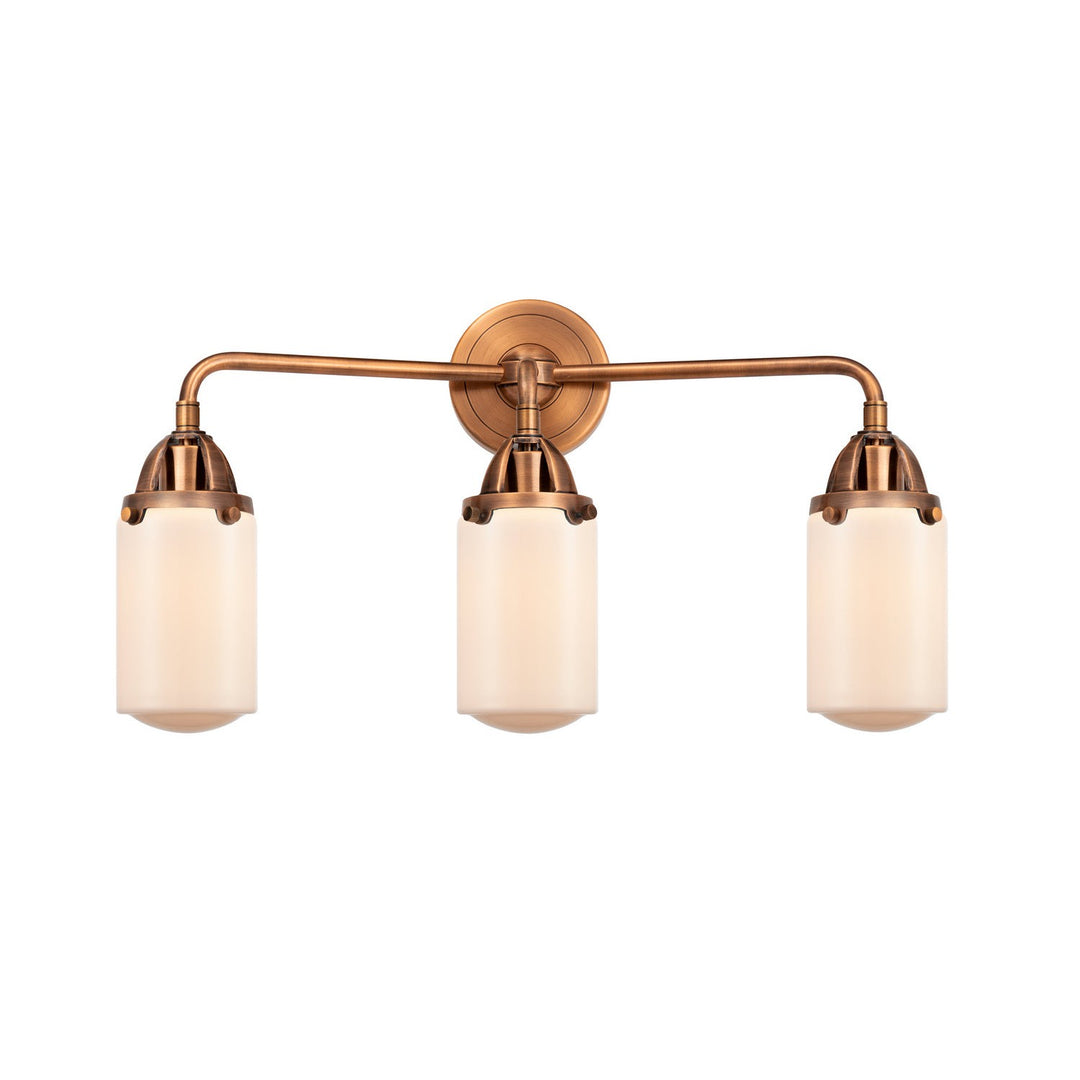 Innovations Nouveau 2 288-3W-AC-G311 Bath Vanity Light 23 in. wide - Antique Copper