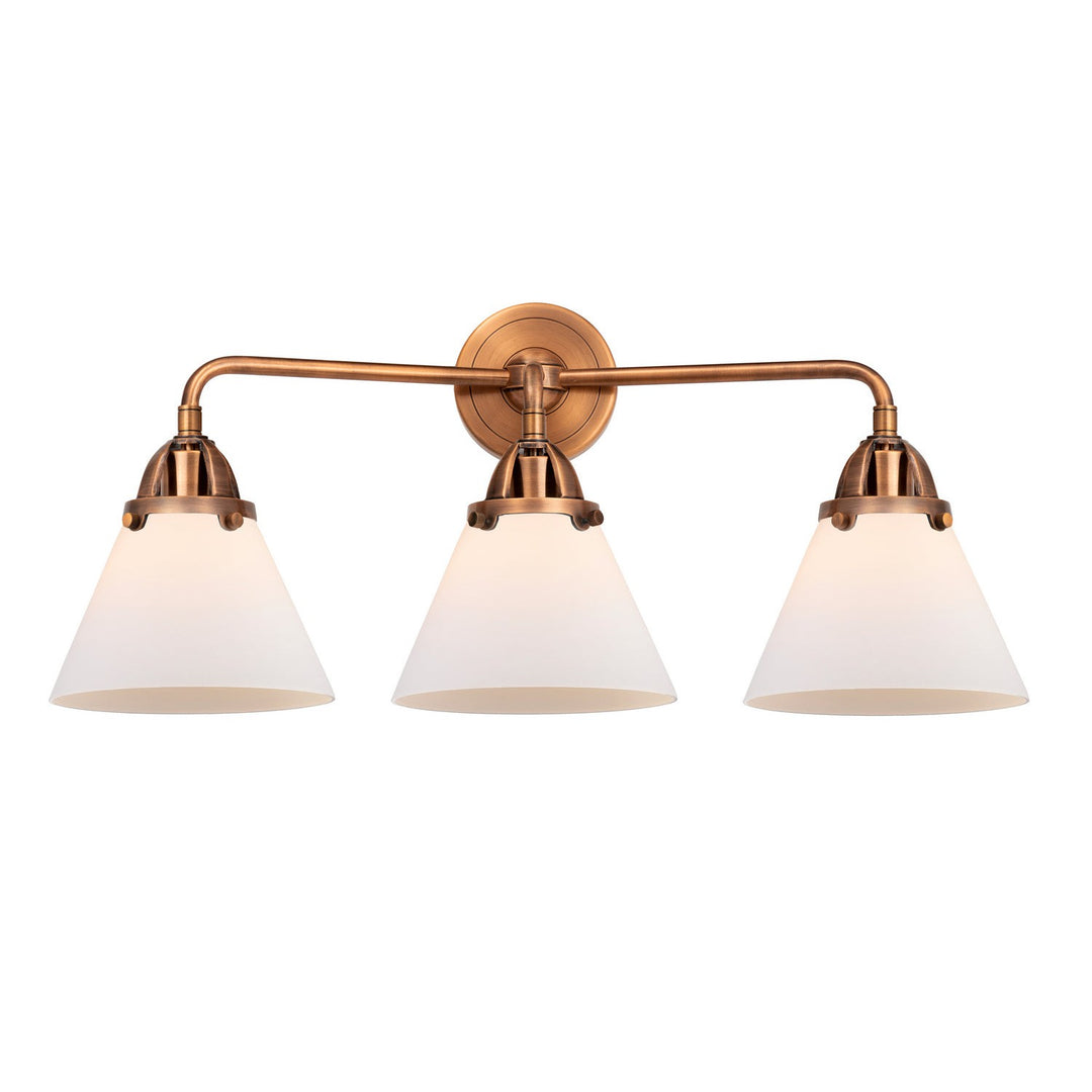 Innovations Nouveau 2 288-3W-AC-G41 Bath Vanity Light 26 in. wide - Antique Copper