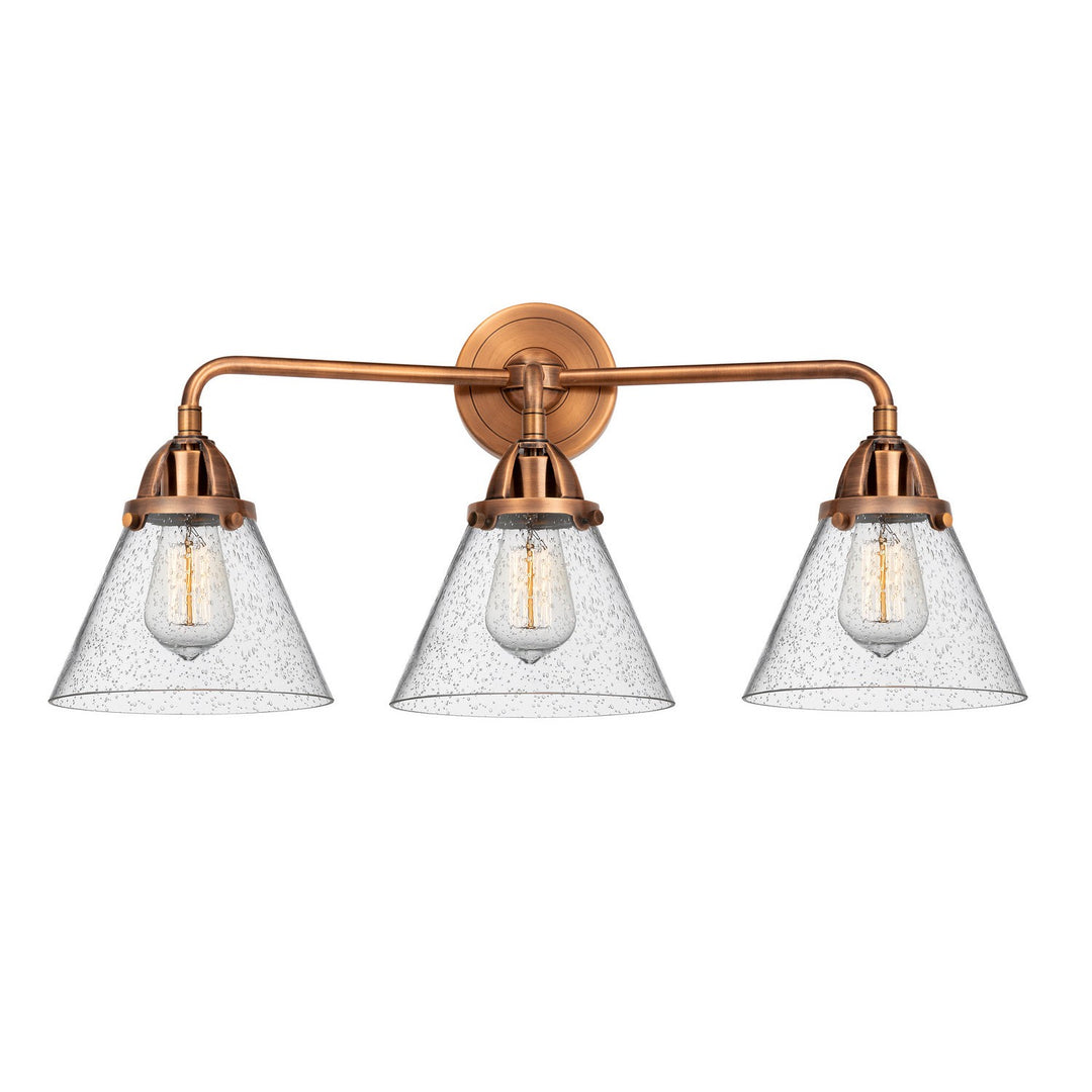 Innovations Nouveau 2 288-3W-AC-G44 Bath Vanity Light 26 in. wide - Antique Copper