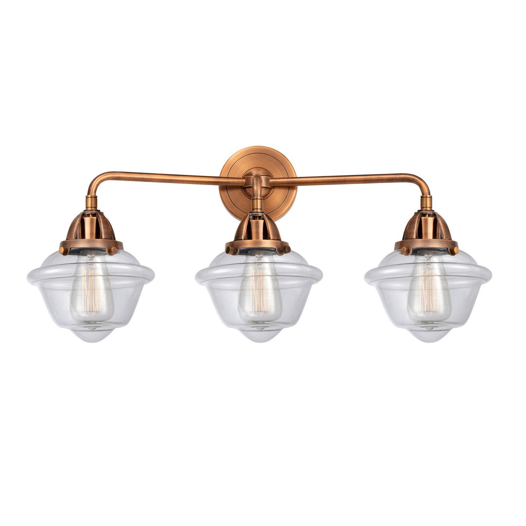 Innovations Nouveau 2 288-3W-AC-G532 Bath Vanity Light 26 in. wide - Antique Copper