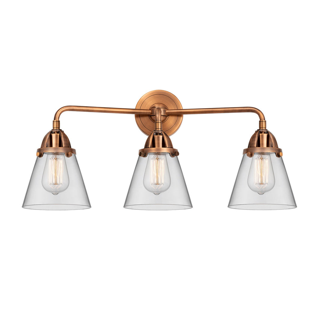 Innovations Nouveau 2 288-3W-AC-G62 Bath Vanity Light 25 in. wide - Antique Copper