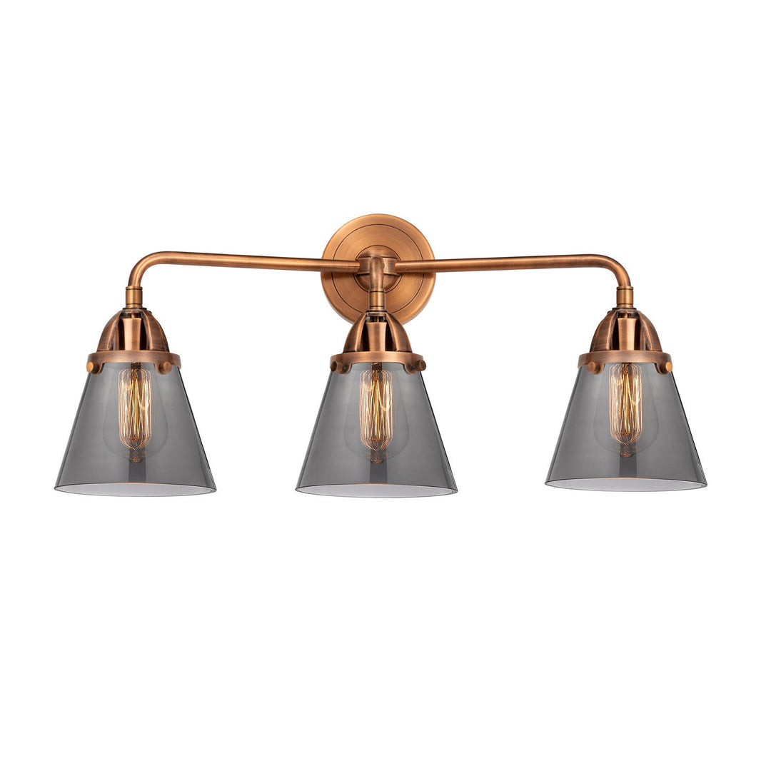Innovations Nouveau 2 288-3W-AC-G63 Bath Vanity Light 25 in. wide - Antique Copper