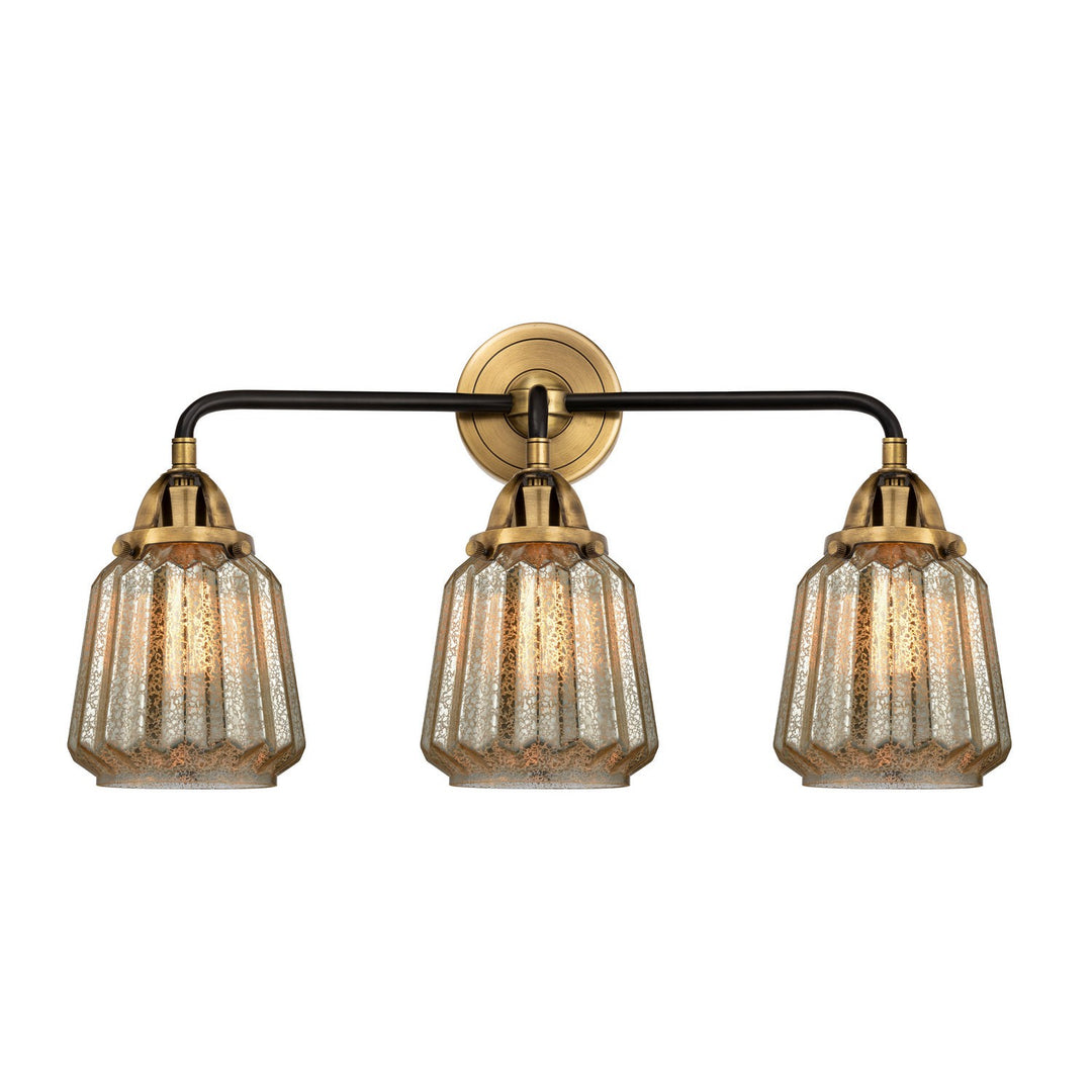 Innovations Nouveau 2 288-3W-BAB-G146-LED Bath Vanity Light 24 in. wide - Black Antique Brass