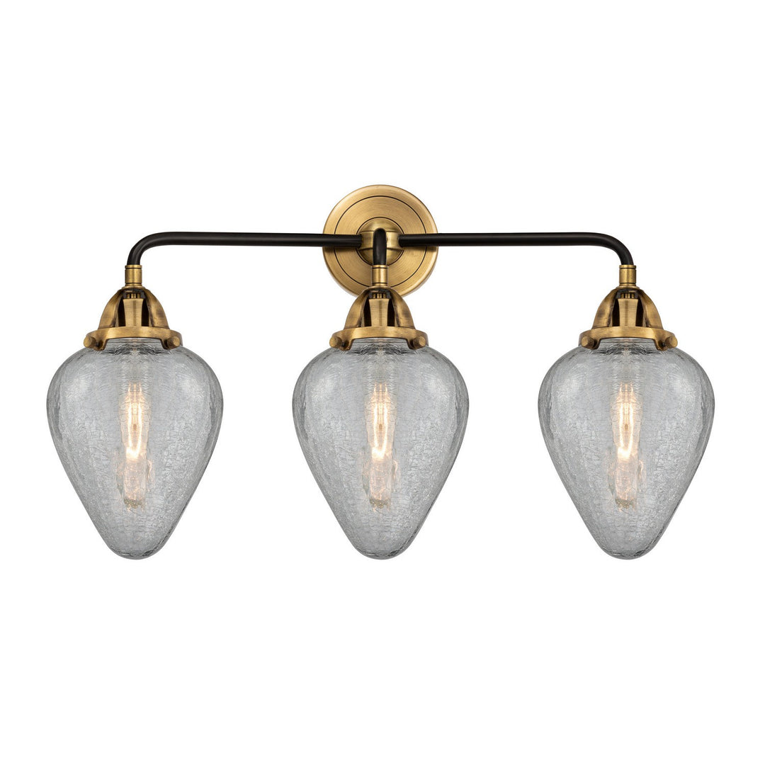 Innovations Nouveau 2 288-3W-BAB-G165 Bath Vanity Light 25 in. wide - Black Antique Brass