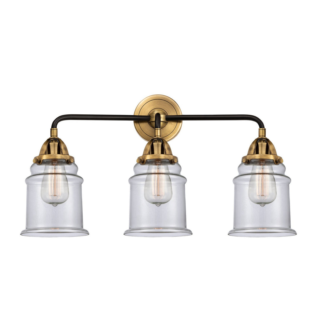 Innovations Nouveau 2 288-3W-BAB-G182 Bath Vanity Light 24 in. wide - Black Antique Brass