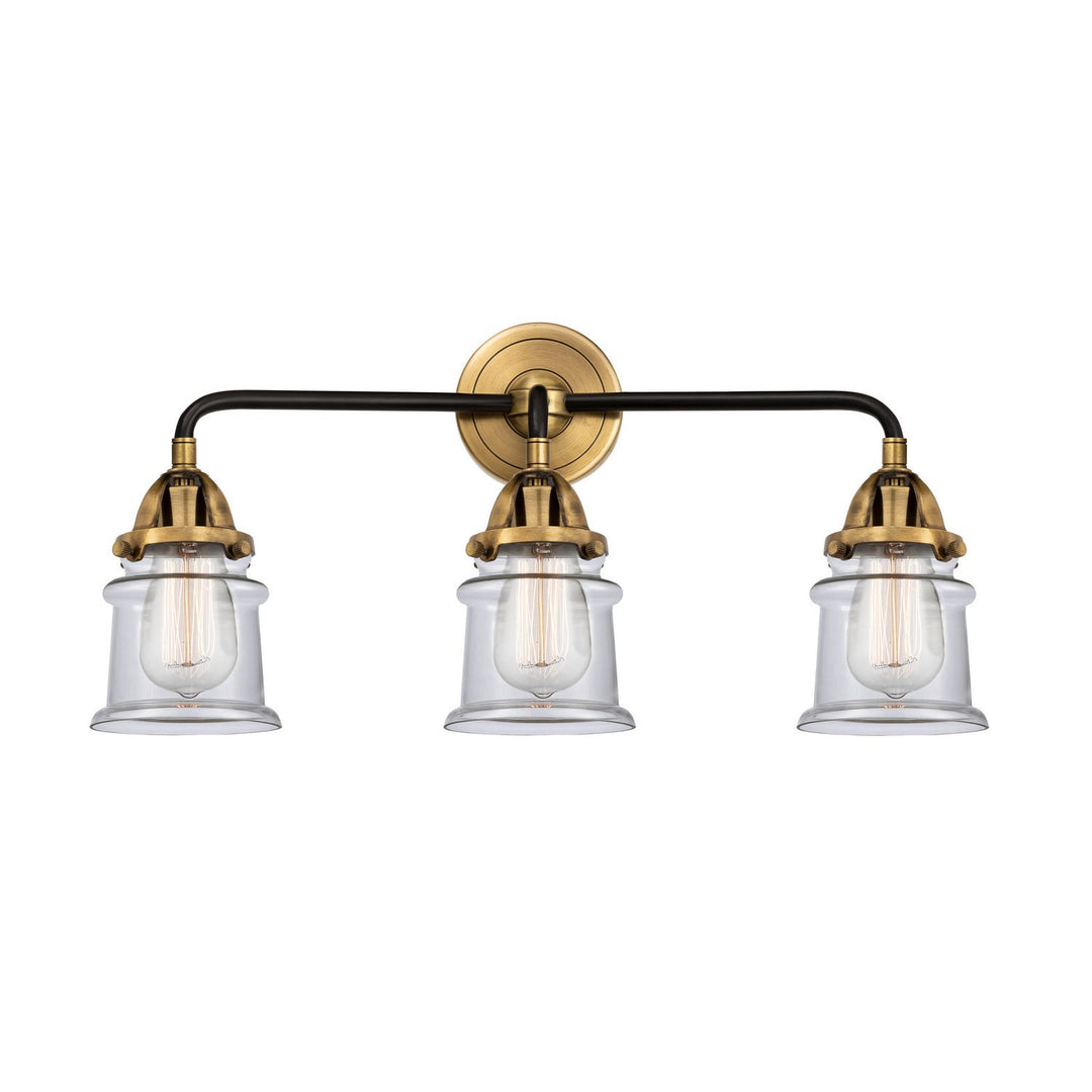 Innovations Nouveau 2 288-3W-BAB-G182S-LED Bath Vanity Light 24 in. wide - Black Antique Brass