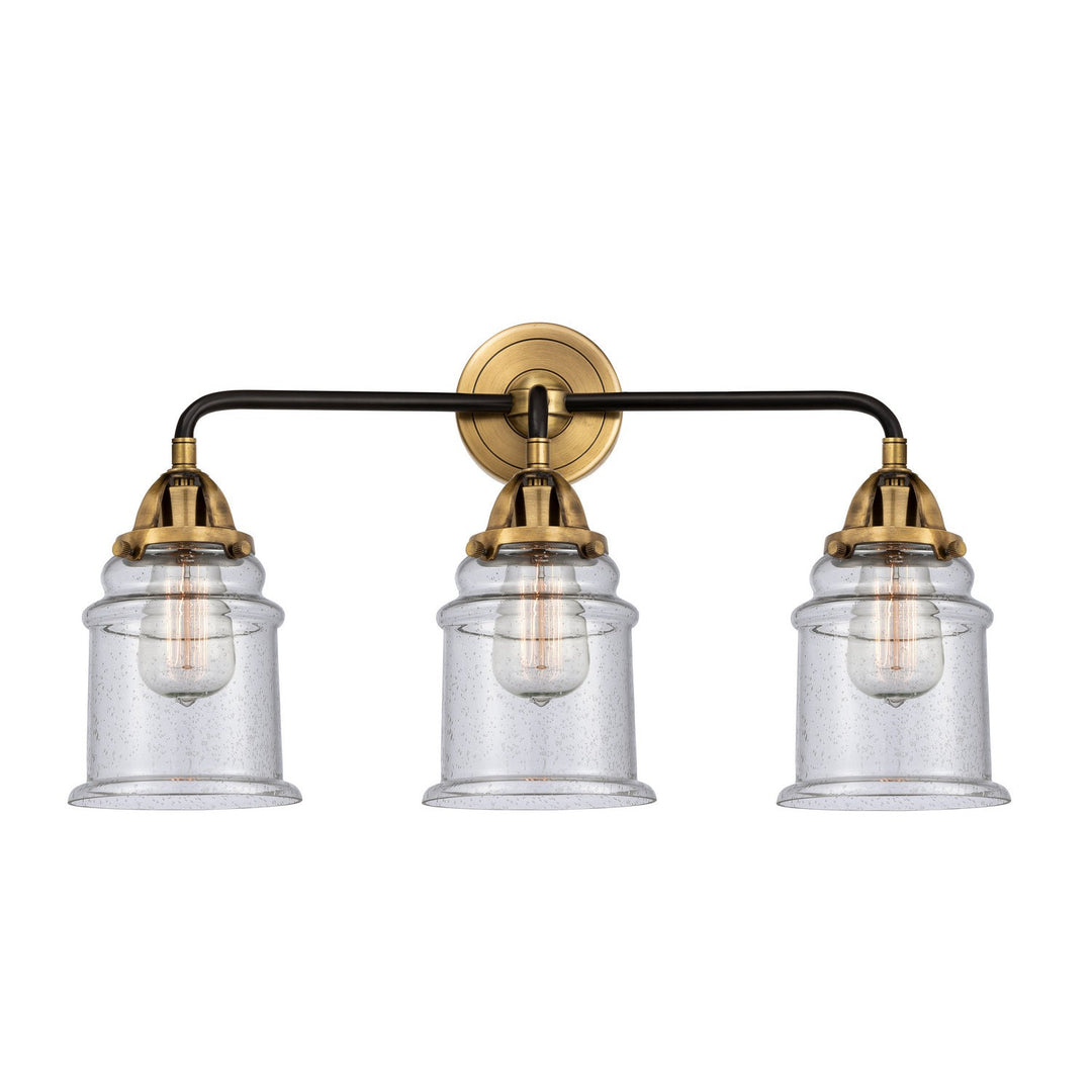 Innovations Nouveau 2 288-3W-BAB-G184-LED Bath Vanity Light 24 in. wide - Black Antique Brass