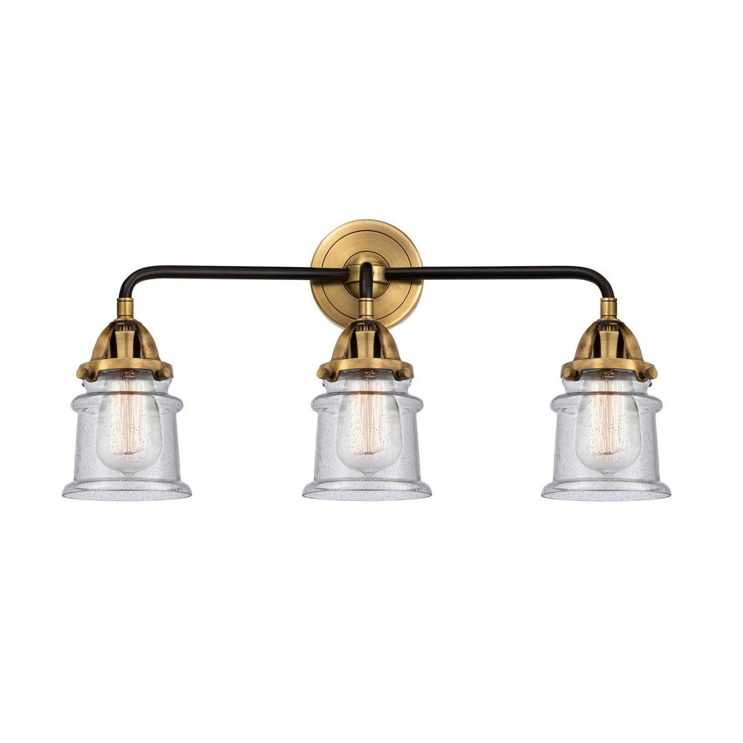 Innovations Nouveau 2 288-3W-BAB-G184S-LED Bath Vanity Light 24 in. wide - Black Antique Brass