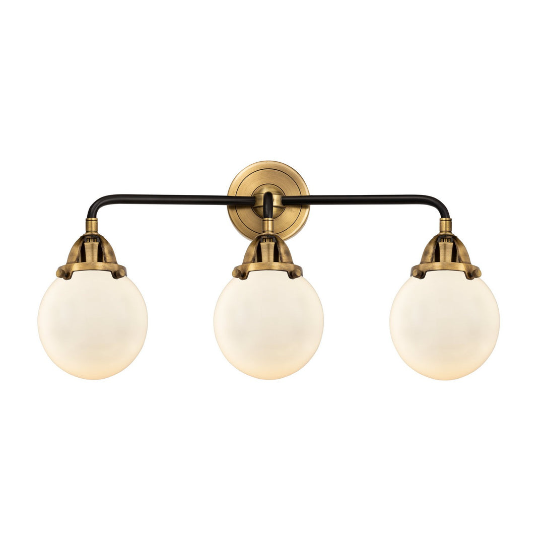 Innovations Nouveau 2 288-3W-BAB-G201-6-LED Bath Vanity Light 24 in. wide - Black Antique Brass
