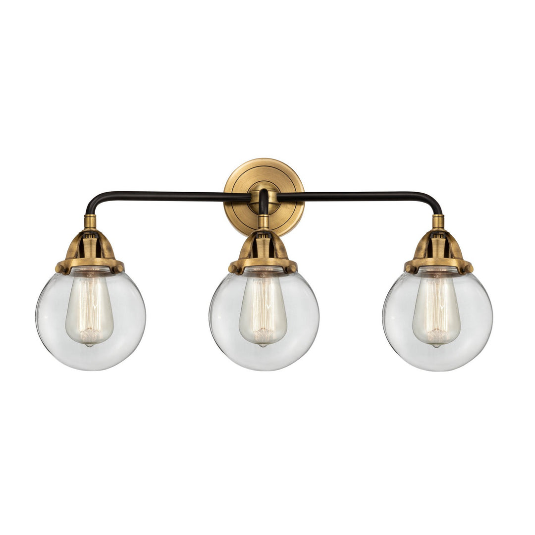 Innovations Nouveau 2 288-3W-BAB-G202-6 Bath Vanity Light 24 in. wide - Black Antique Brass