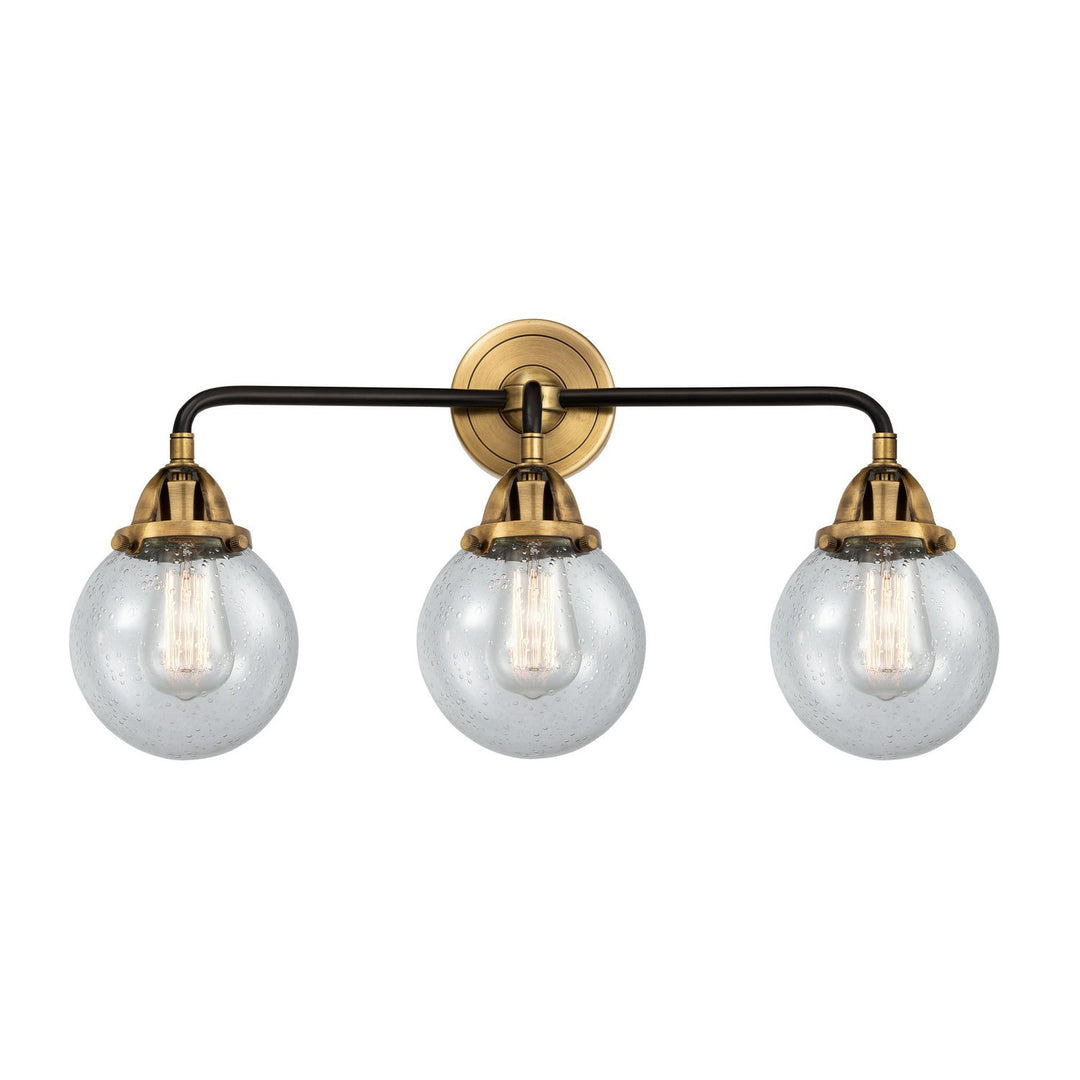 Innovations Nouveau 2 288-3W-BAB-G204-6-LED Bath Vanity Light 24 in. wide - Black Antique Brass