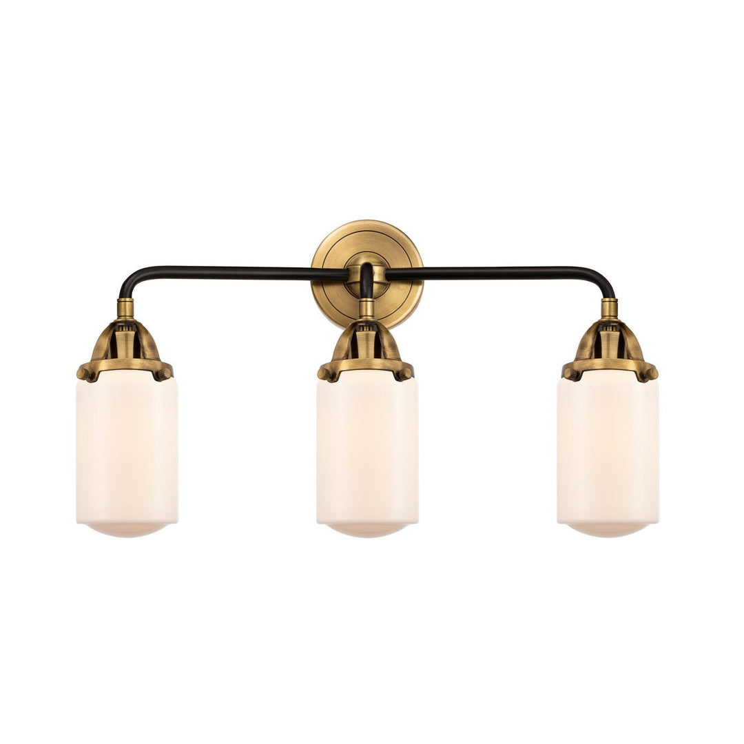 Innovations Nouveau 2 288-3W-BAB-G311 Bath Vanity Light 23 in. wide - Black Antique Brass