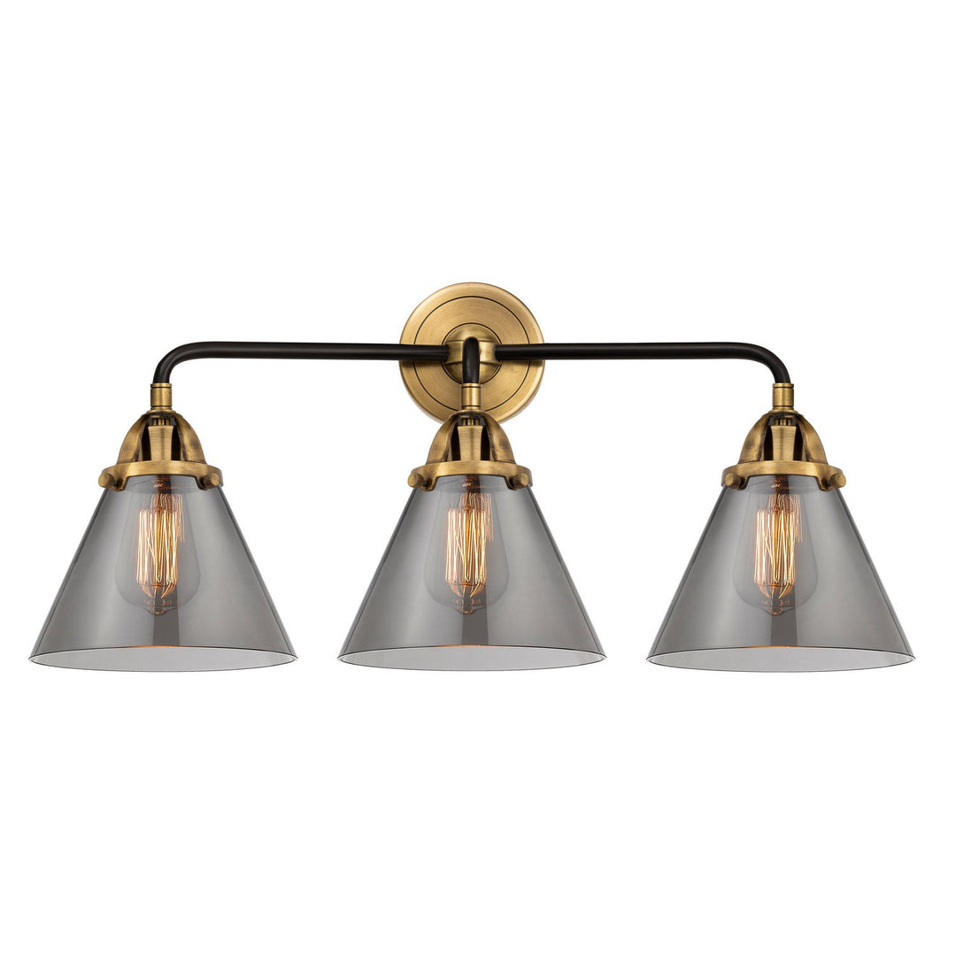 Innovations Nouveau 2 288-3W-BAB-G43-LED Bath Vanity Light 26 in. wide - Black Antique Brass