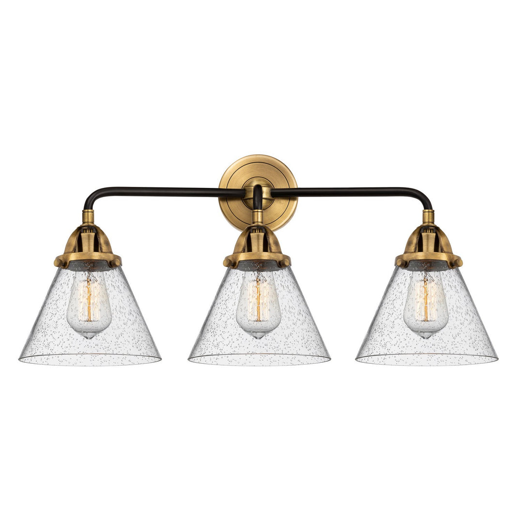 Innovations Nouveau 2 288-3W-BAB-G44-LED Bath Vanity Light 26 in. wide - Black Antique Brass