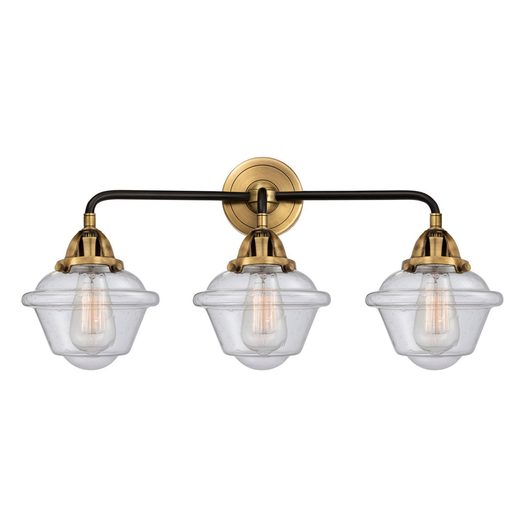 Innovations Nouveau 2 288-3W-BAB-G534 Bath Vanity Light 26 in. wide - Black Antique Brass