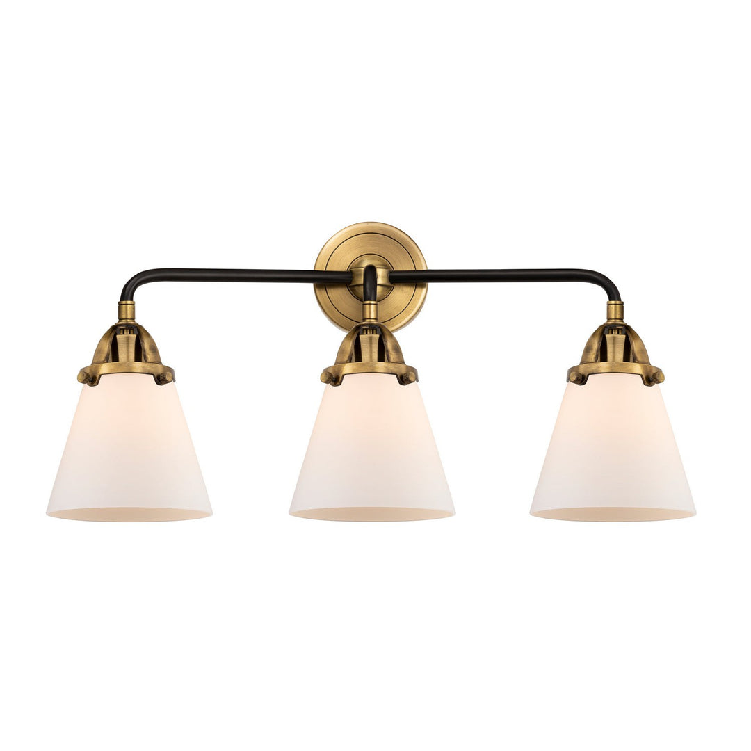 Innovations Nouveau 2 288-3W-BAB-G61 Bath Vanity Light 25 in. wide - Black Antique Brass
