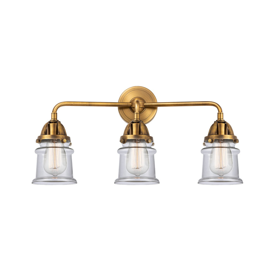 Innovations Nouveau 2 288-3W-BB-G182S Bath Vanity Light 24 in. wide - Brushed Brass