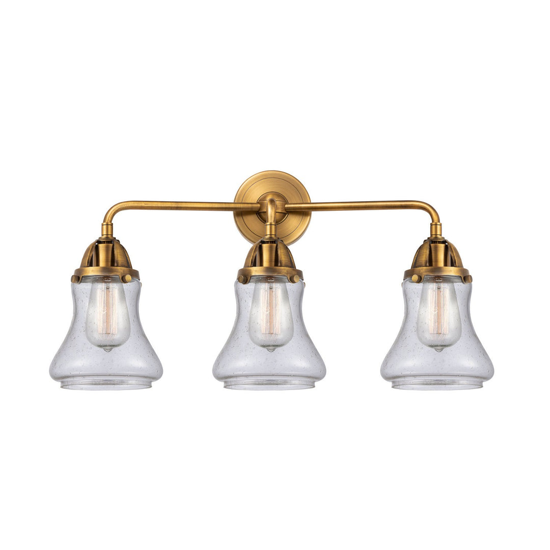 Innovations Nouveau 2 288-3W-BB-G194 Bath Vanity Light 24 in. wide - Brushed Brass