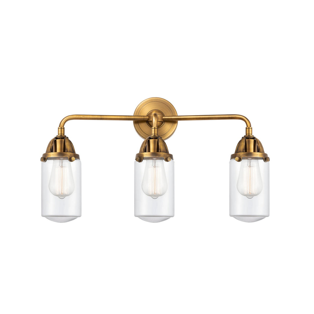 Innovations Nouveau 2 288-3W-BB-G312-LED Bath Vanity Light 23 in. wide - Brushed Brass