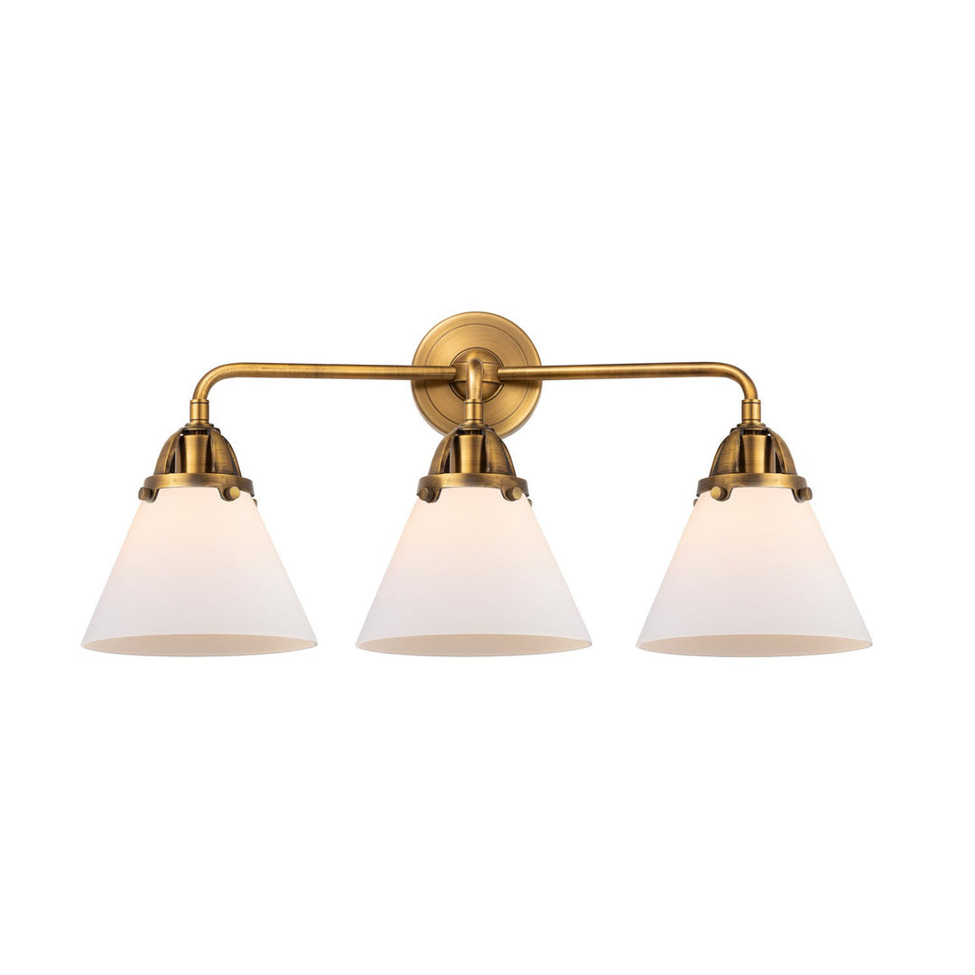 Innovations Nouveau 2 288-3W-BB-G41 Bath Vanity Light 26 in. wide - Brushed Brass
