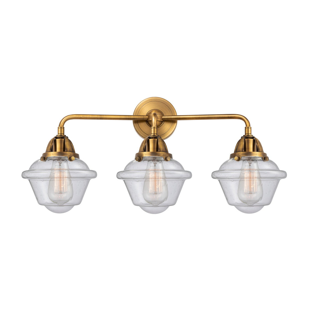 Innovations Nouveau 2 288-3W-BB-G534 Bath Vanity Light 26 in. wide - Brushed Brass