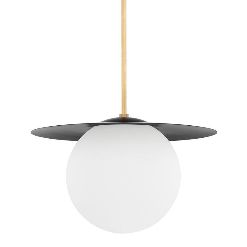 Mitzi Marlene H600701L-AGB/SBK Pendant Light - Aged Brass/Soft Black