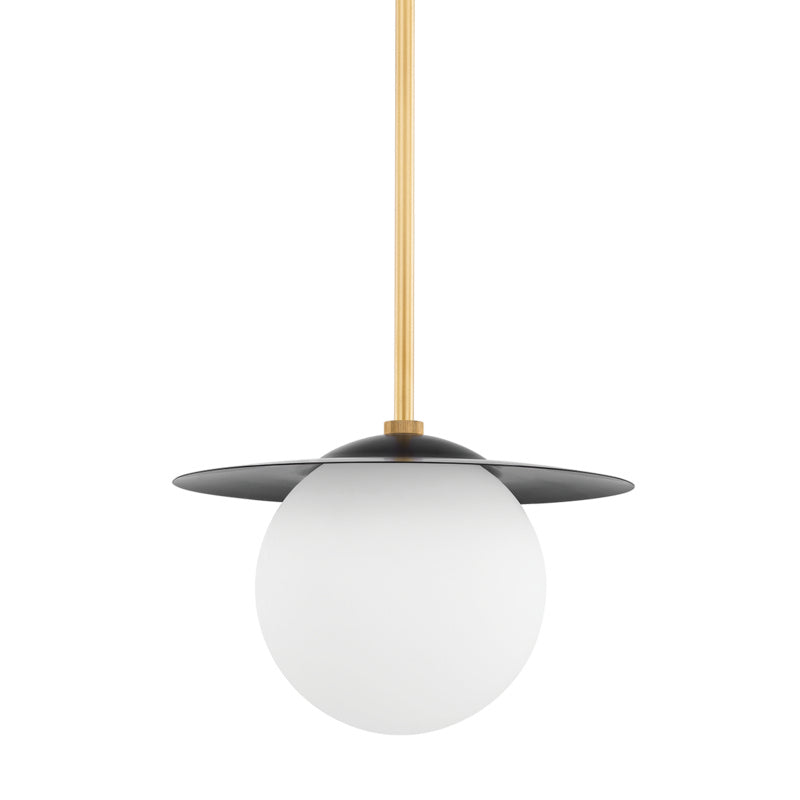 Mitzi Marlene H600701S-AGB/SBK Pendant Light - Aged Brass/Soft Black