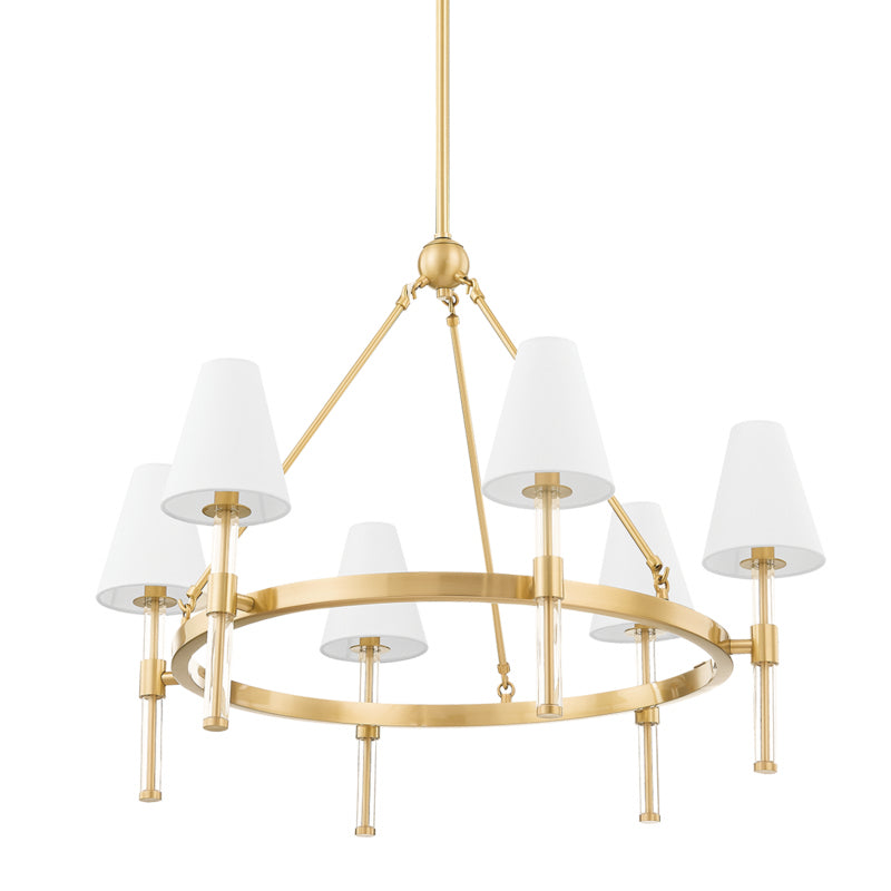 Mitzi Janelle H630806-AGB Chandelier Light - Aged Brass