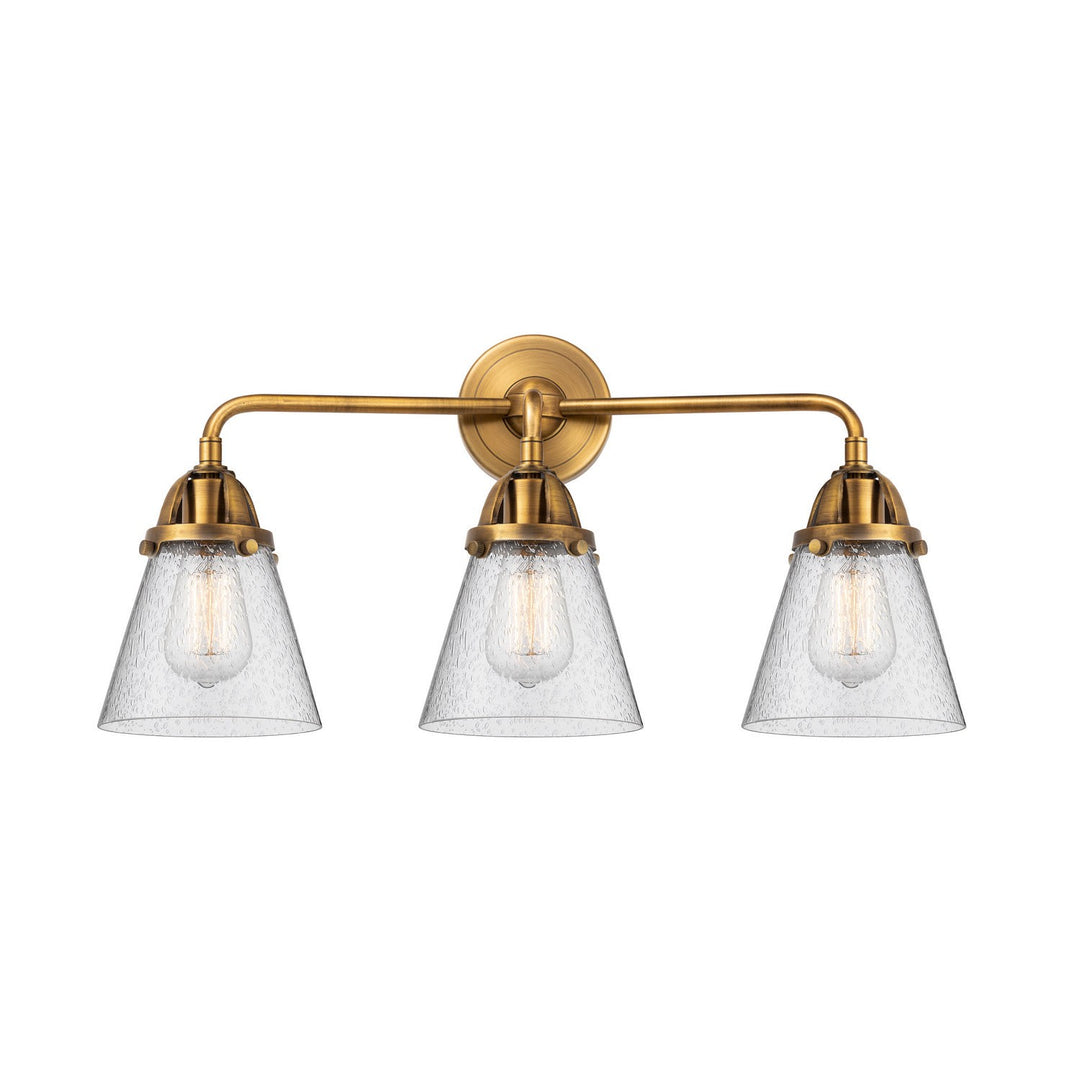 Innovations Nouveau 2 288-3W-BB-G64 Bath Vanity Light 25 in. wide - Brushed Brass