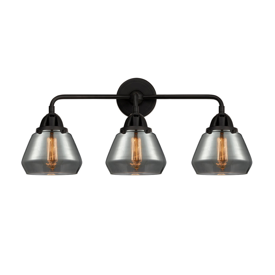 Innovations Nouveau 2 288-3W-BK-G173 Bath Vanity Light 25 in. wide - Matte Black