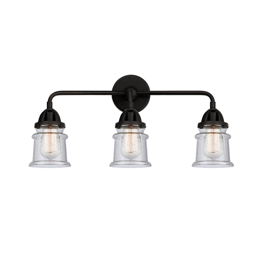 Innovations Nouveau 2 288-3W-BK-G184S Bath Vanity Light 24 in. wide - Matte Black