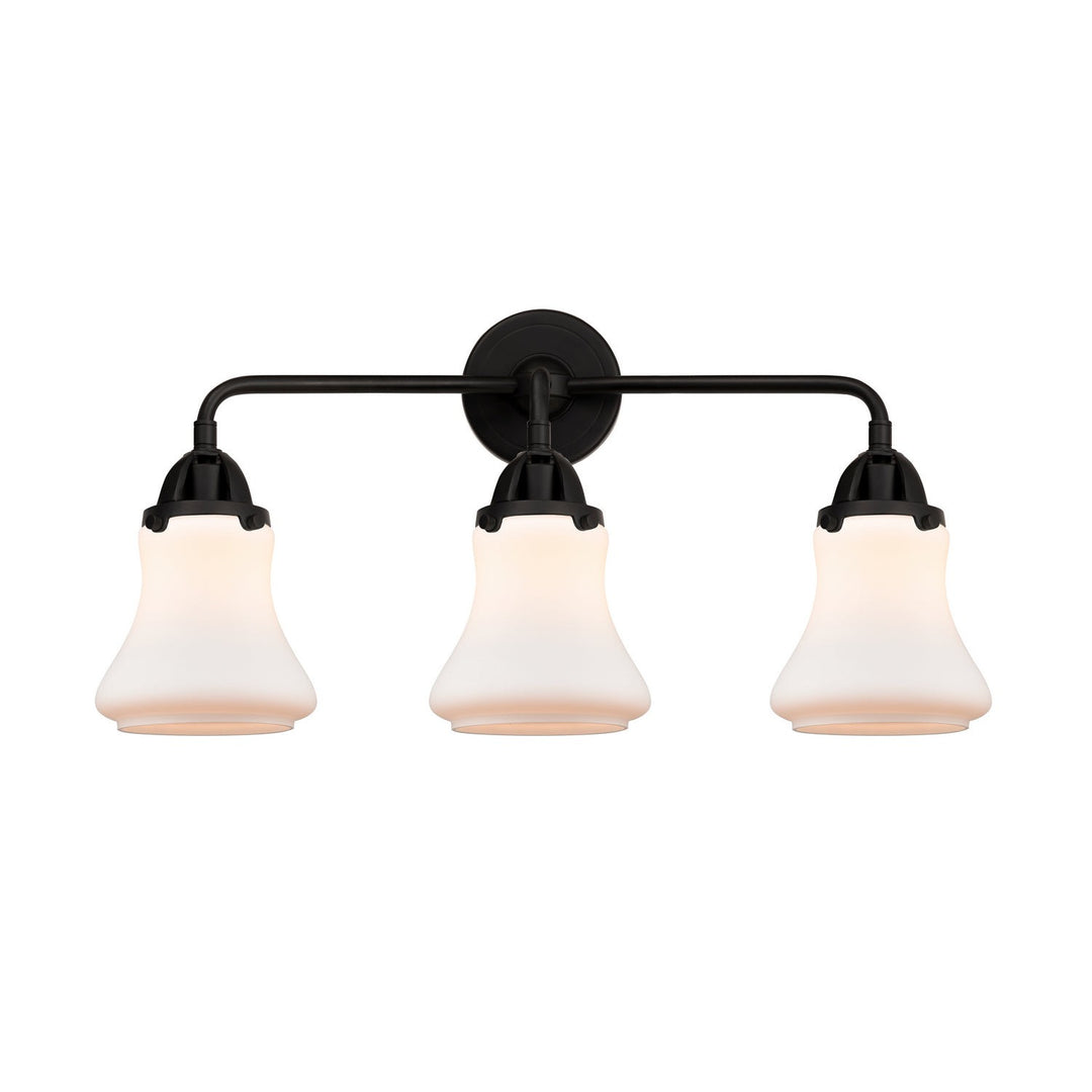 Innovations Nouveau 2 288-3W-BK-G191 Bath Vanity Light 24 in. wide - Matte Black