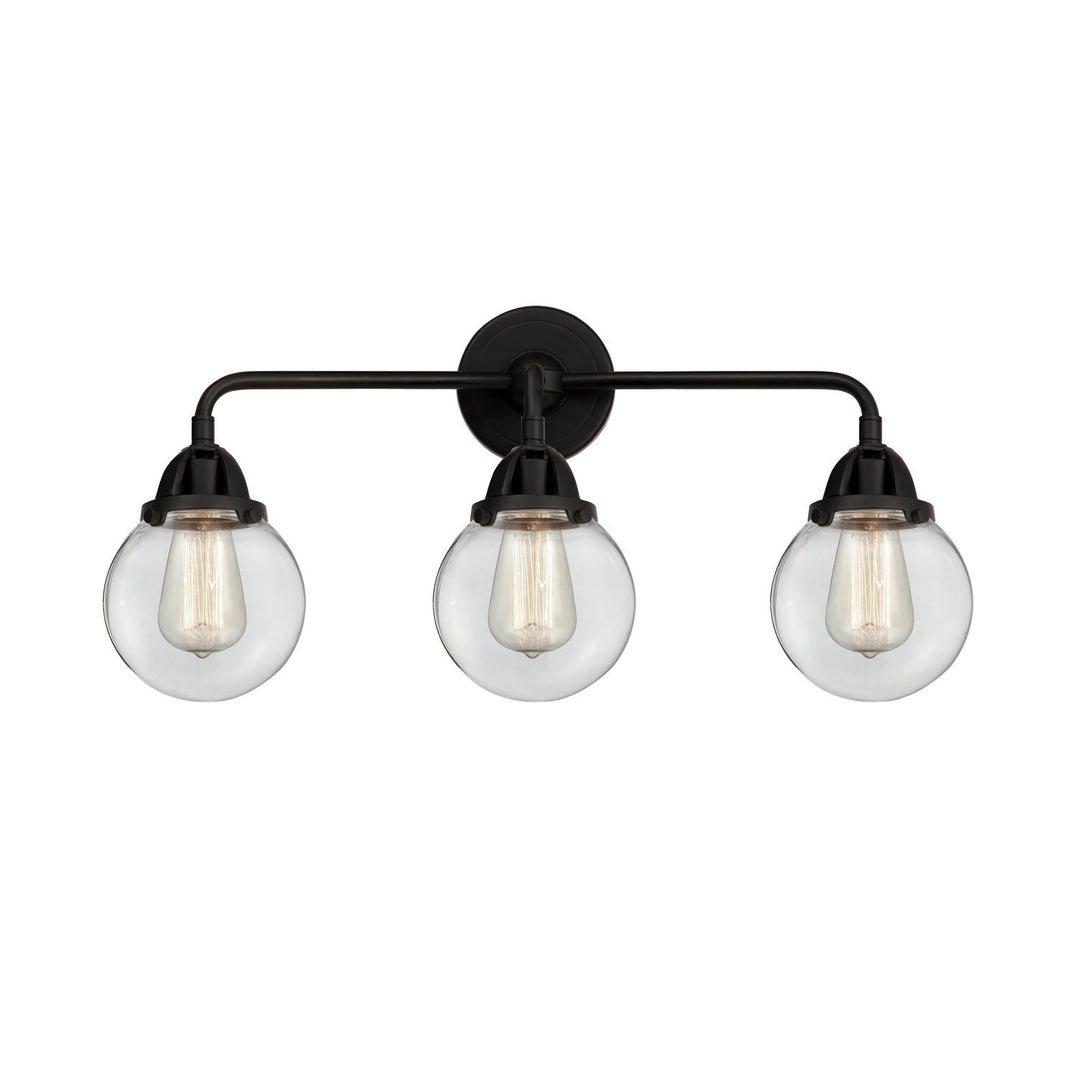 Innovations Nouveau 2 288-3W-BK-G202-6-LED Bath Vanity Light 24 in. wide - Matte Black