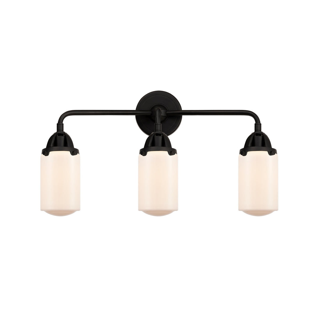 Innovations Nouveau 2 288-3W-BK-G311 Bath Vanity Light 23 in. wide - Matte Black