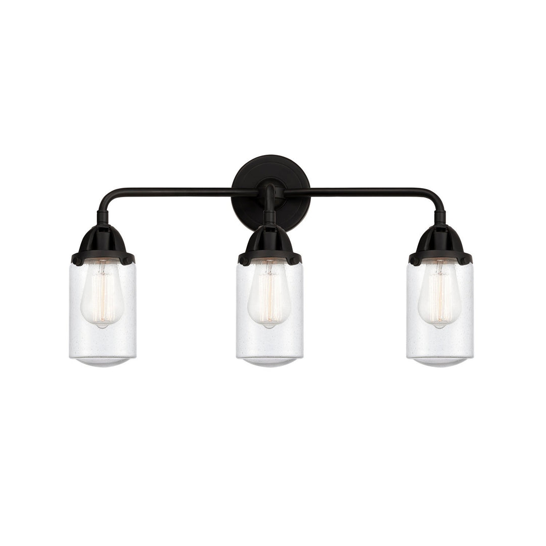 Innovations Nouveau 2 288-3W-BK-G314 Bath Vanity Light 23 in. wide - Matte Black