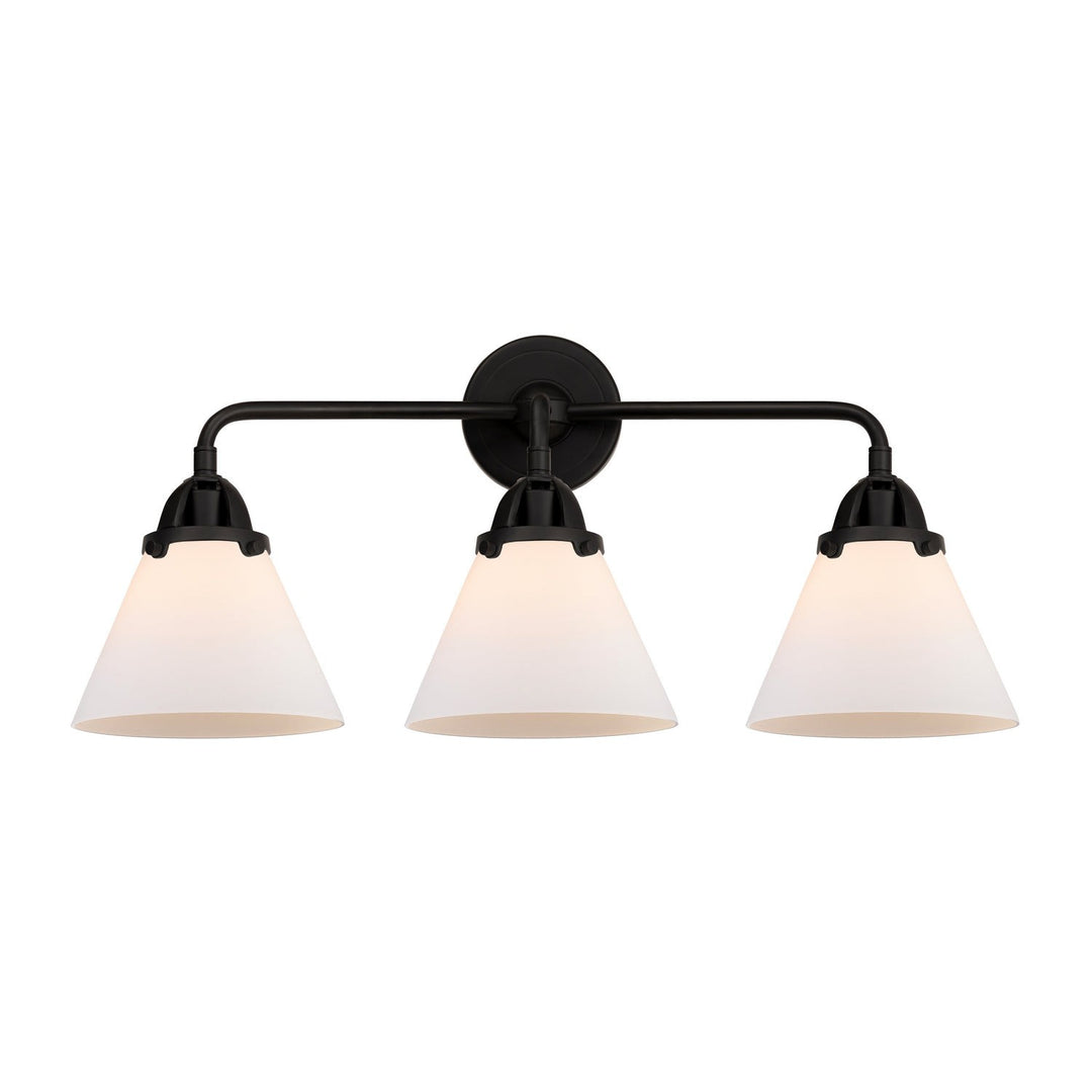 Innovations Nouveau 2 288-3W-BK-G41 Bath Vanity Light 26 in. wide - Matte Black