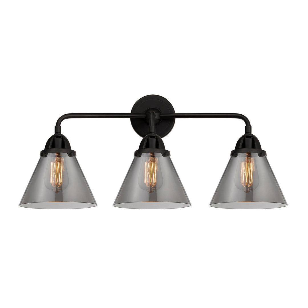 Innovations Nouveau 2 288-3W-BK-G43-LED Bath Vanity Light 26 in. wide - Matte Black