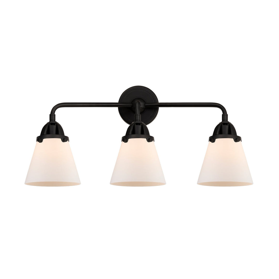 Innovations Nouveau 2 288-3W-BK-G61 Bath Vanity Light 25 in. wide - Matte Black