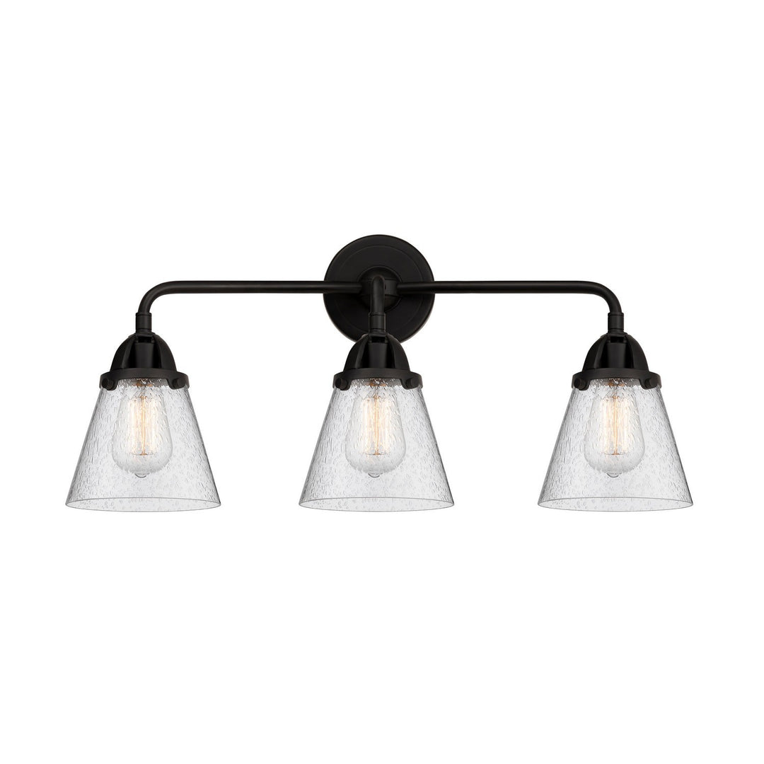 Innovations Nouveau 2 288-3W-BK-G64 Bath Vanity Light 25 in. wide - Matte Black