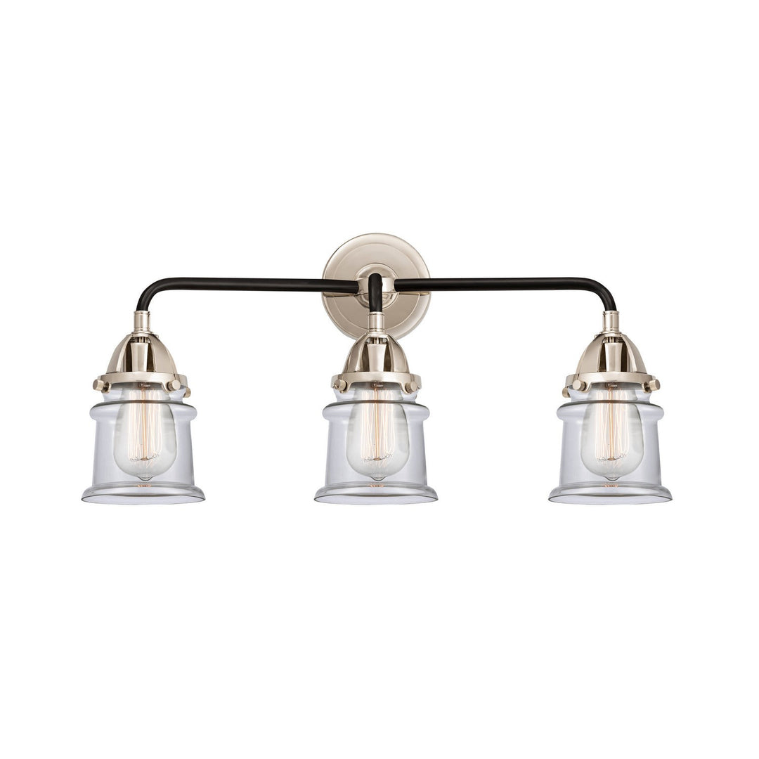 Innovations Nouveau 2 288-3W-BPN-G182S Bath Vanity Light 24 in. wide - Black Polished Nickel