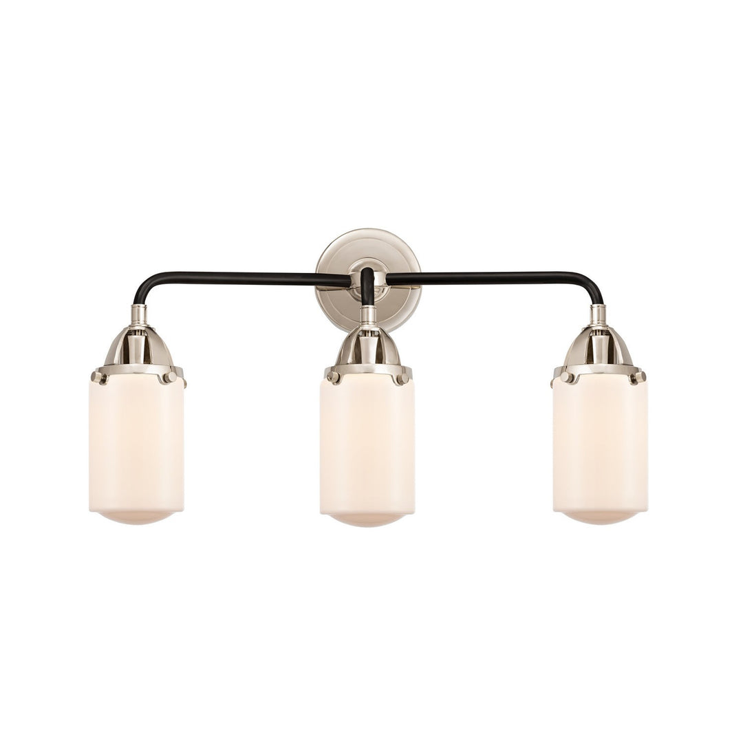 Innovations Nouveau 2 288-3W-BPN-G311 Bath Vanity Light 23 in. wide - Black Polished Nickel