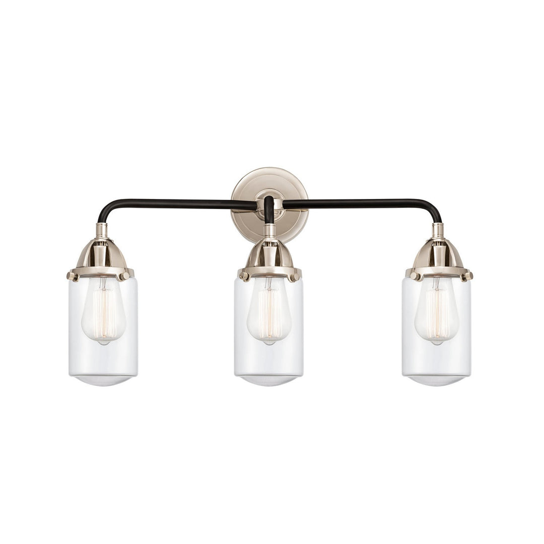 Innovations Nouveau 2 288-3W-BPN-G312-LED Bath Vanity Light 23 in. wide - Black Polished Nickel