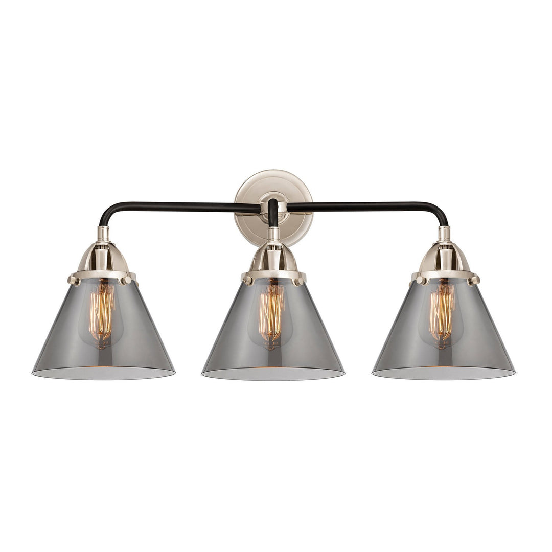 Innovations Nouveau 2 288-3W-BPN-G43-LED Bath Vanity Light 26 in. wide - Black Polished Nickel