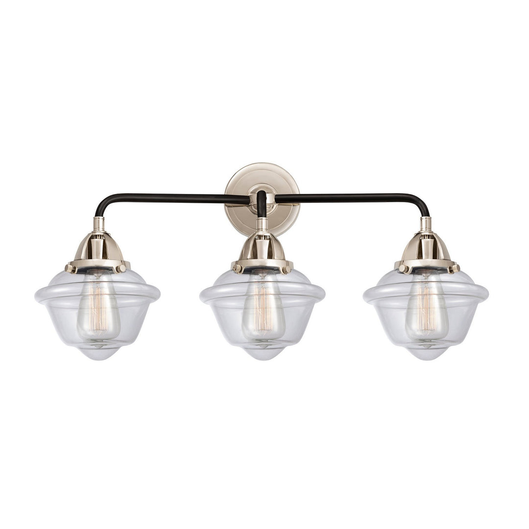 Innovations Nouveau 2 288-3W-BPN-G532 Bath Vanity Light 26 in. wide - Black Polished Nickel