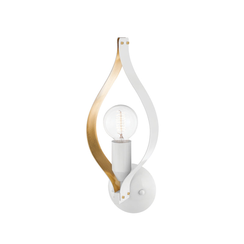 Mitzi Nala H658101-SWH/GL Wall Sconce Light - Soft White/Gold Leaf