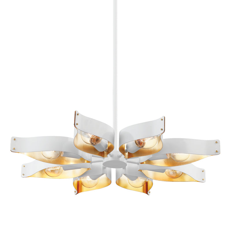 Mitzi Nala H658808-SWH/GL Chandelier Light - Soft White/Gold Leaf