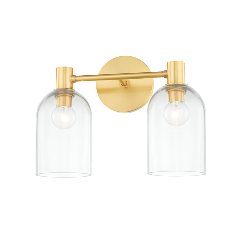 Mitzi Paisley H678302-AGB Bath Vanity Light 13 in. wide - Aged Brass