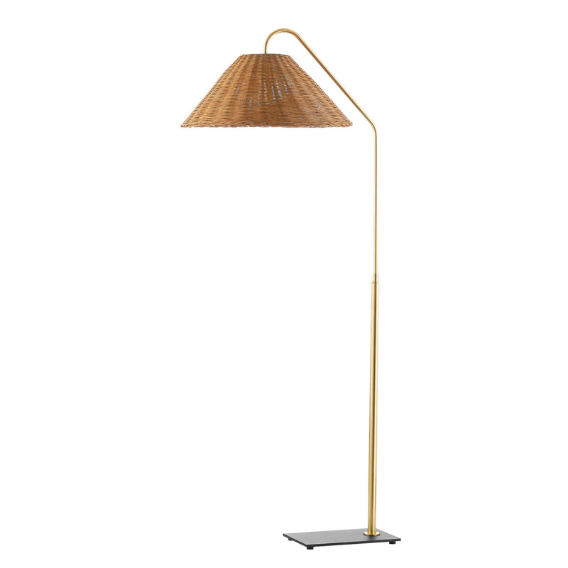 Mitzi Lighting HL599401-AGB/TBK  Lauren Lamp Aged Brass/Textured Black